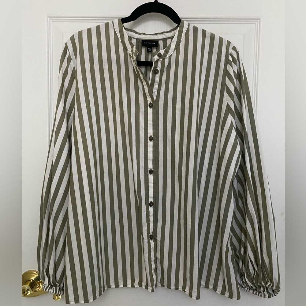 Who What Wear, Striped Blouse, size XXL
